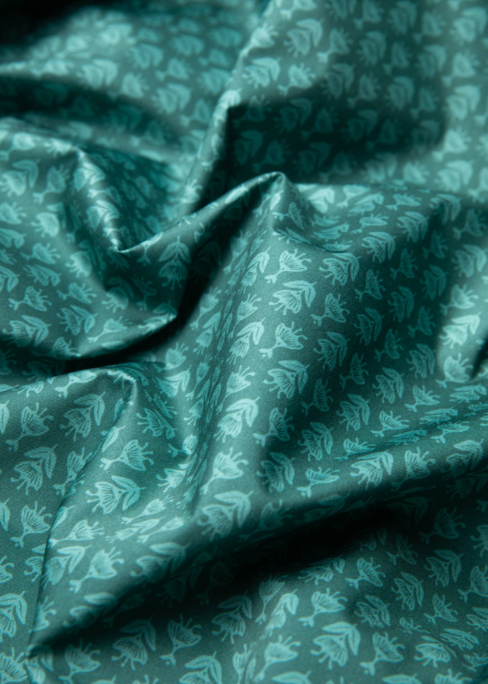 Windbreaker Windbraut Short, farmer's flower garden pattern, Jacken & M&auml;ntel, Gr&uuml;n