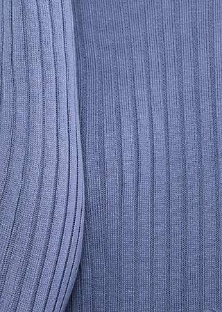 Rollkragenpullover Jazz & Chill, softly blue rib, Strickpullover, Blau