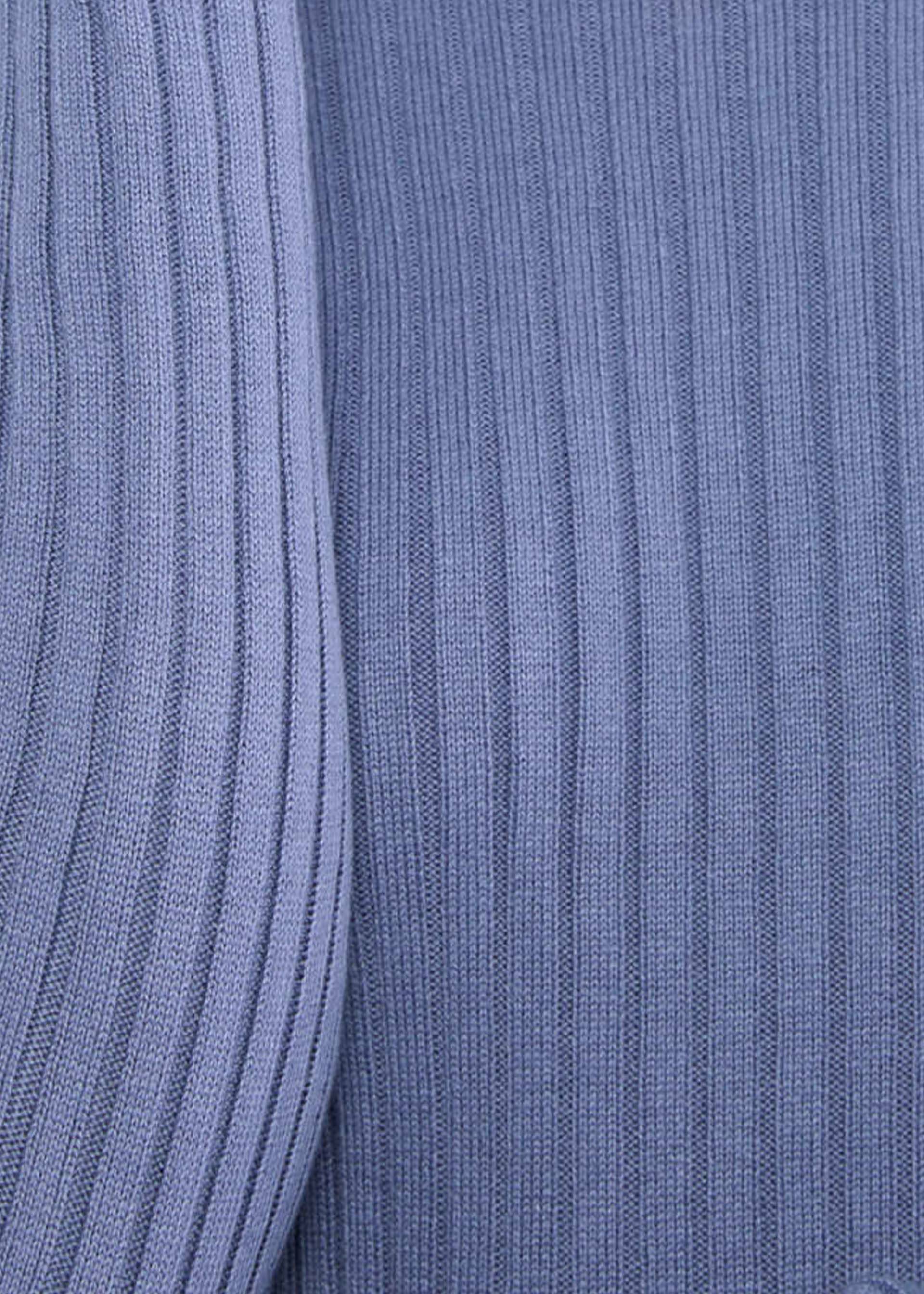Rollkragenpullover Jazz & Chill, softly blue rib, Strickpullover, Blau