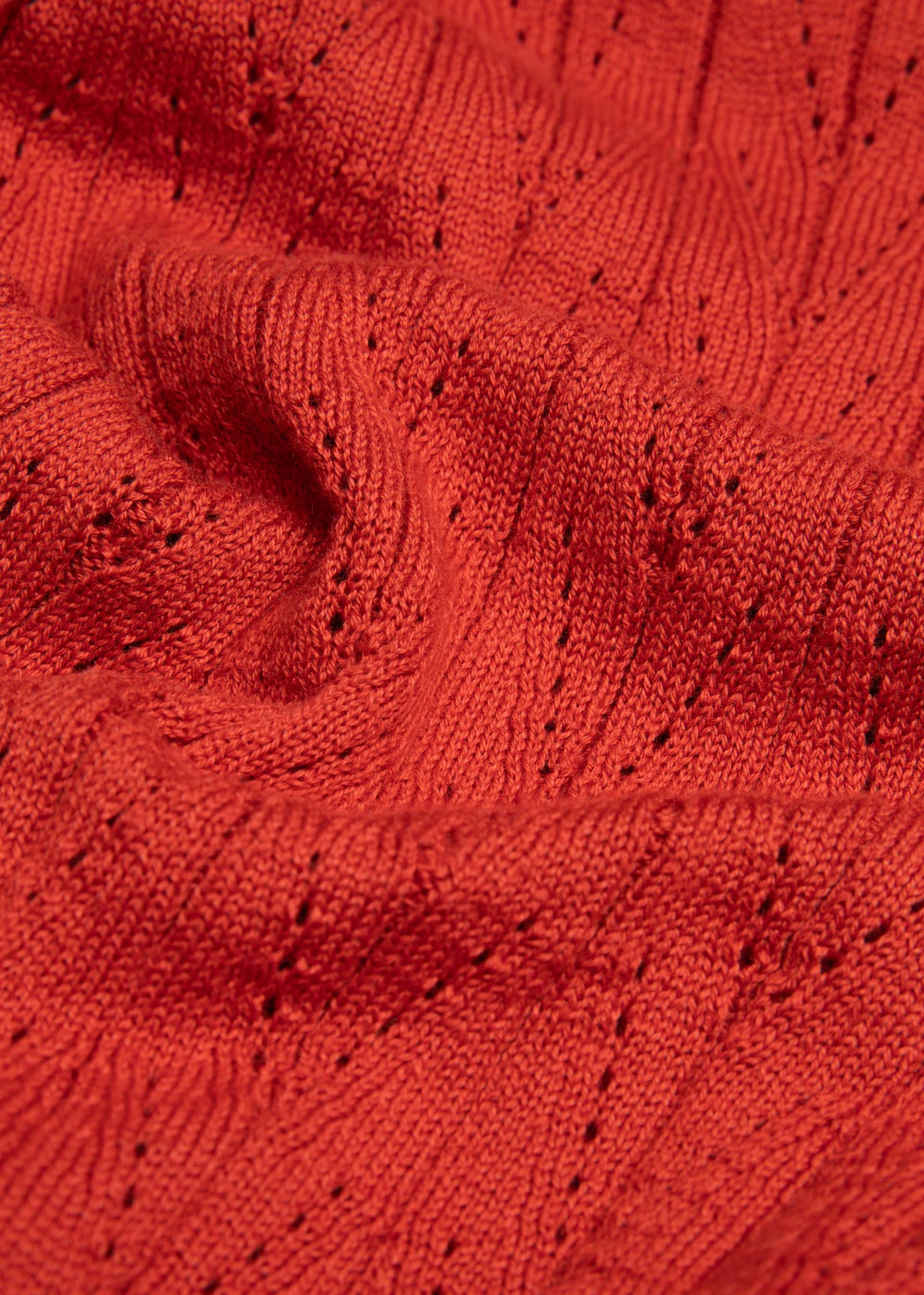 Cardigan Save the World, starlight red knit, Cardigans, Rot