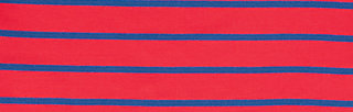 logo stripe 3/4 sleeve shirt, stripe of love, Shirts, Red
