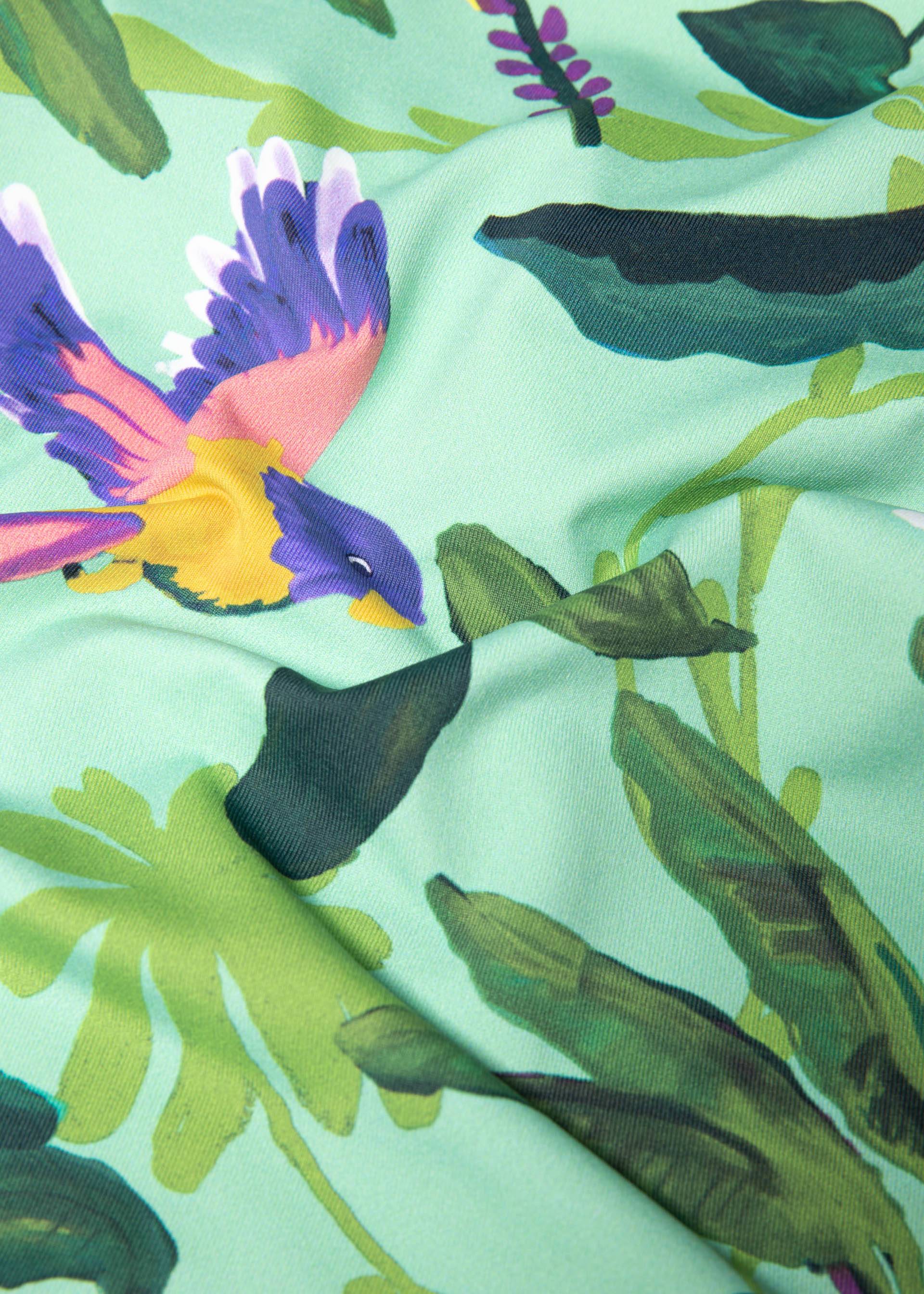 Sports Leggings Ohmm Legs, tropical feeling, Leggings, Green