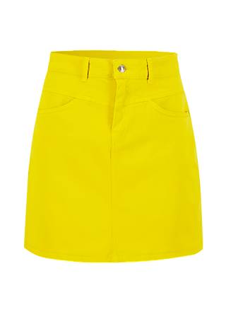 Mini Skirt High Waist Yoke, first sun, Skirts, Yellow