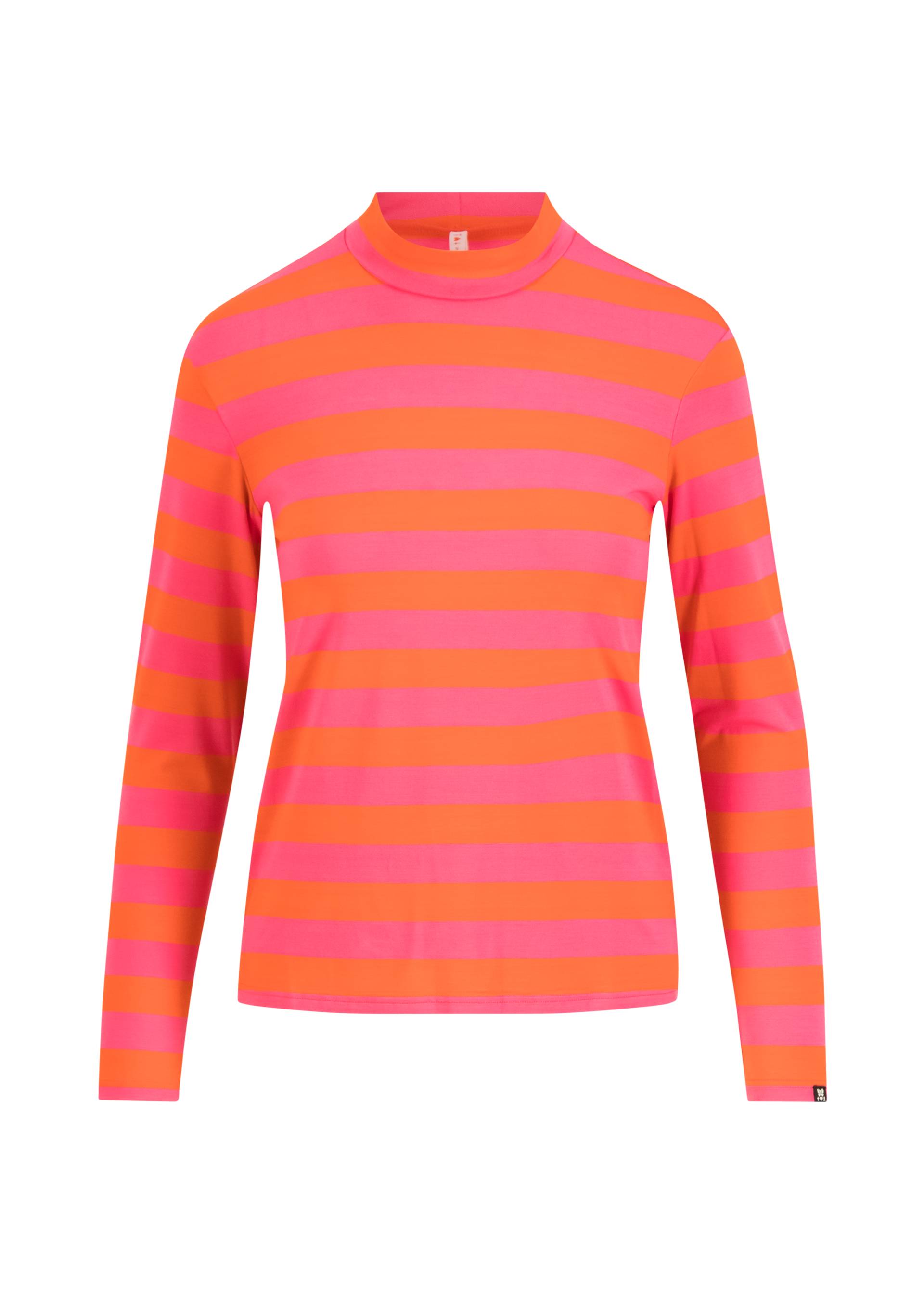 Breton shirt Lonely Lips Turtle, bold pinkish stripe, Tops, Pink
