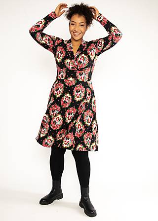 Herbstkleid Shalala Tralala Shawlax, ode to rose, Kleider, Schwarz