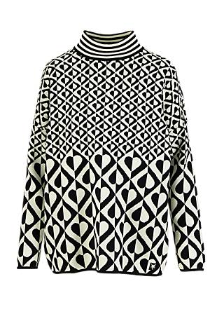 Strickpullover Tapestry Tale Turtle, cool dance, Strickpullover, Schwarz