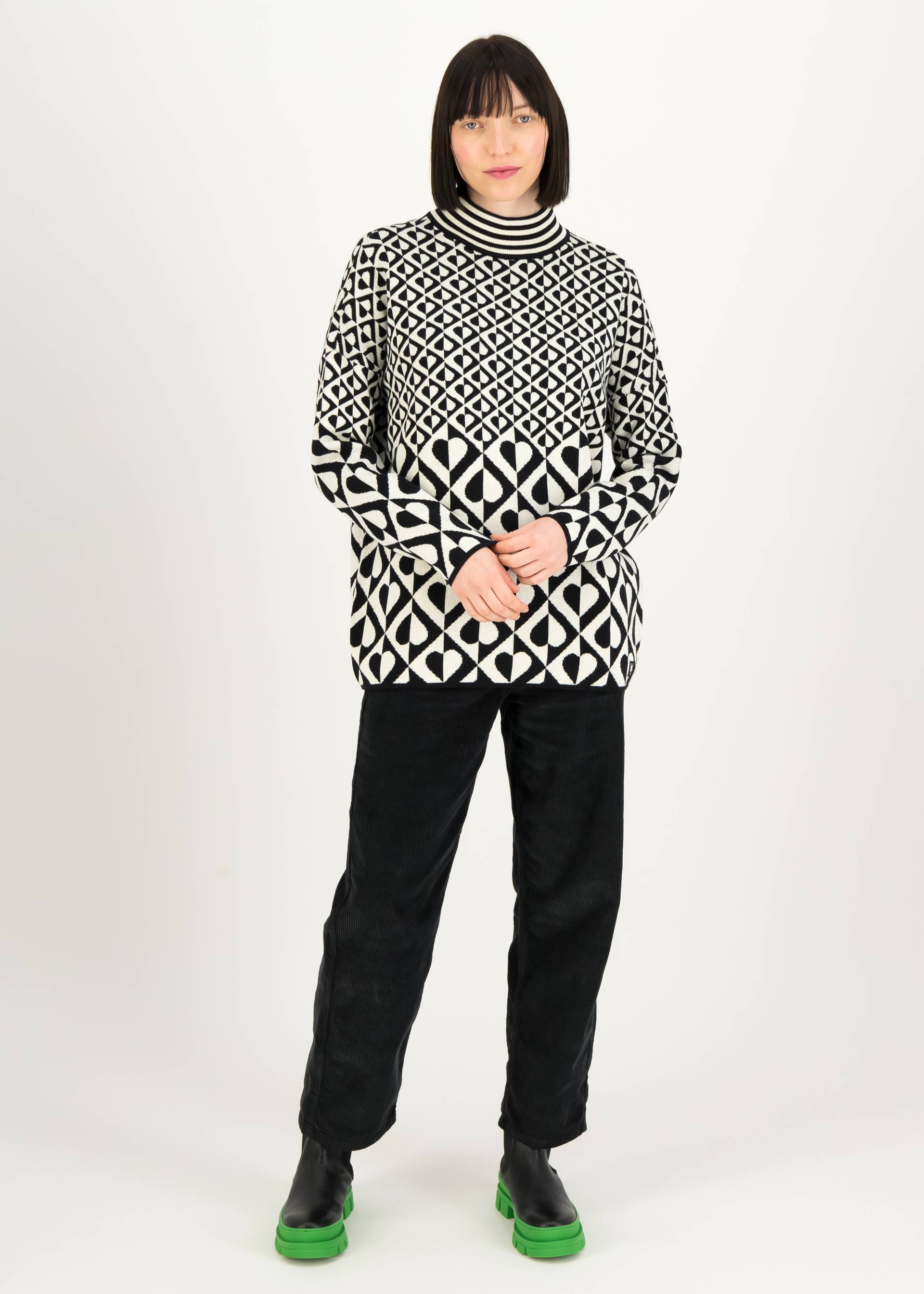 Strickpullover Tapestry Tale Turtle, cool dance, Strickpullover, Schwarz