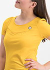 logo shortsleeve leisure  uni, golden lantern, Shirts, Yellow