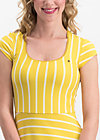 logo stripe dress, morning stripe, Kleider, Gelb
