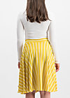 logo stripe skirt, morning stripe, Skirts, Yellow