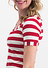 logo stripe t-shirt, toothpaste stripe, Shirts, Rot