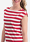logo stripe top, toothpaste stripe, Shirts, Red