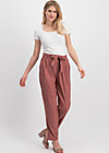 logo woven trousers, rosewood brown , Trousers, Brown