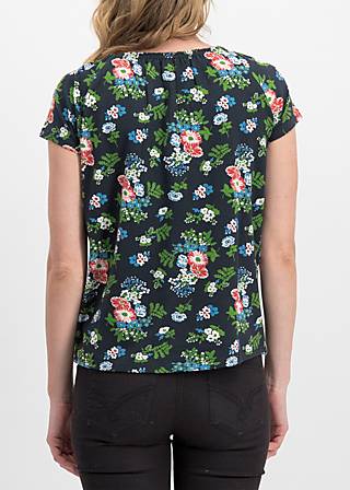 T-Shirt luscious love, vagabund flowers, Shirts, Schwarz
