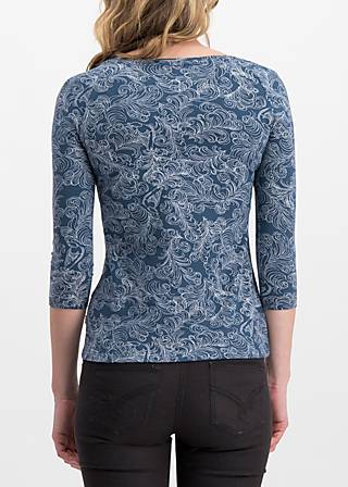 3/4-Arm-Shirt so long betty, fluffy feather, Shirts, Blau