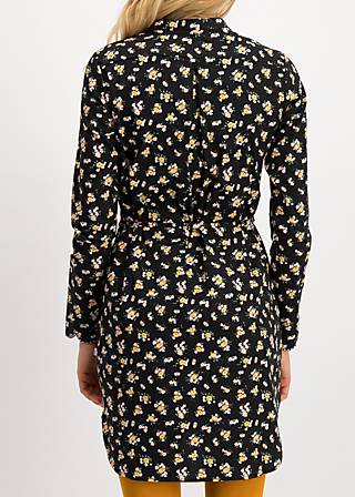 Tunikakleid vagabond picknick, flower your block, Blusen & Tuniken, Schwarz