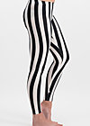 zahnpasta stripes, block stripe, Leggings, Black
