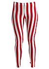zahnpasta stripes, toothpaste stripe, Leggings, Red
