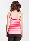 logo spaghetti top, pink stripes, Shirts, Rosa