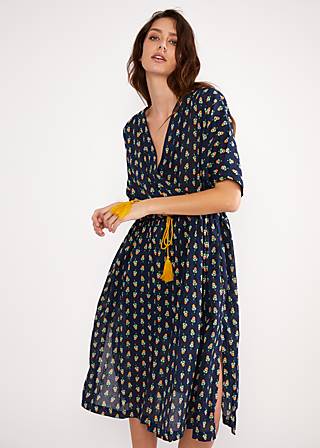 Leisure Dress Berberella, desert flower grain, Dresses, Blue