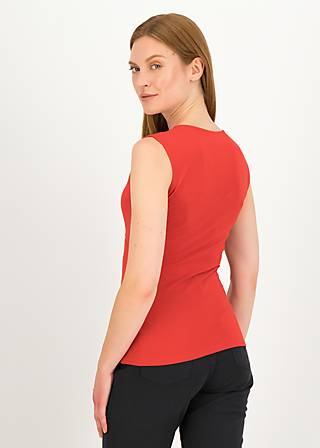 Sleeveless Top Mon Soleil Cache, love is in the air red, Tops, Red