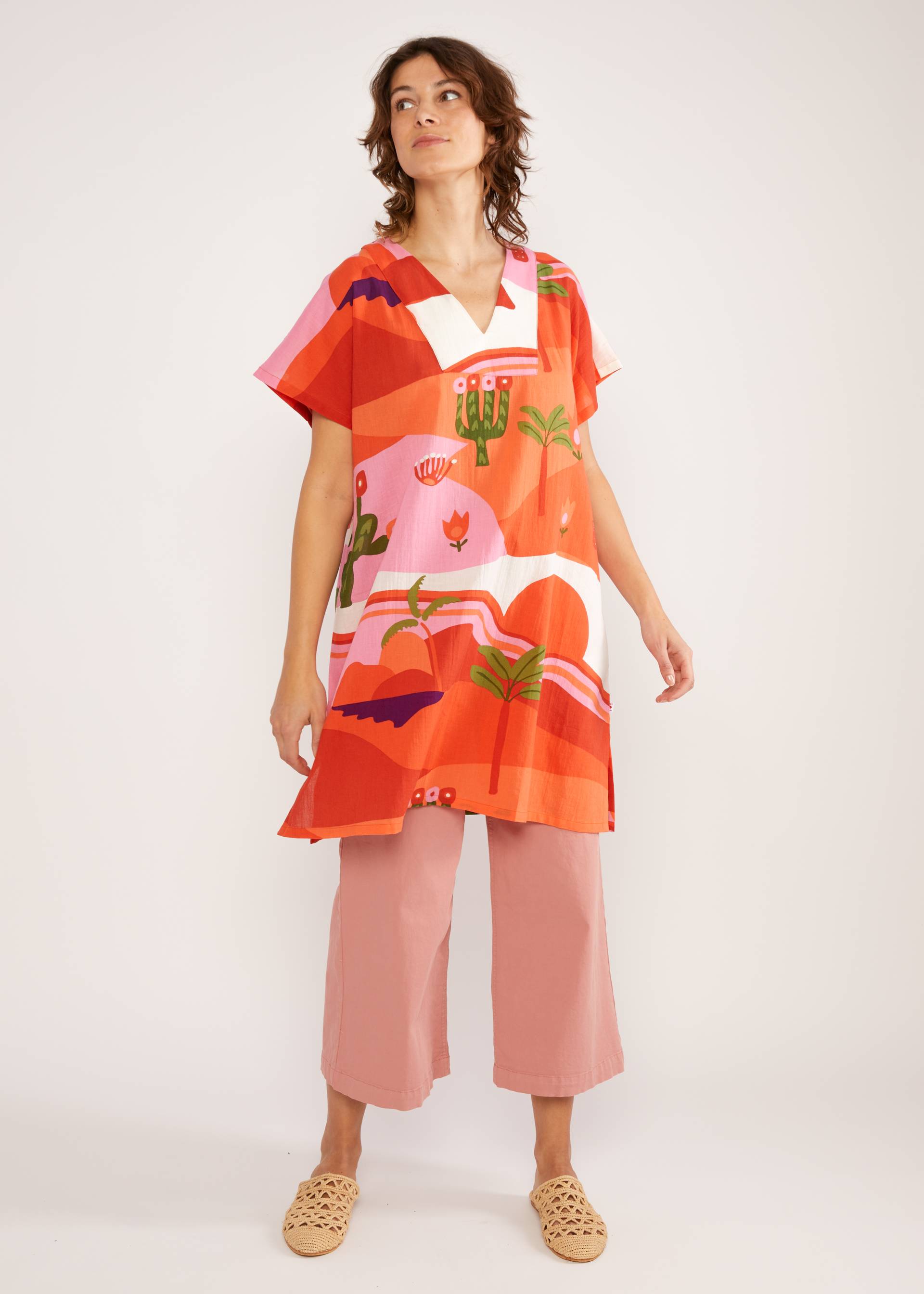 Tunic Tschintschin, lightness of the oasis, Dresses, Orange