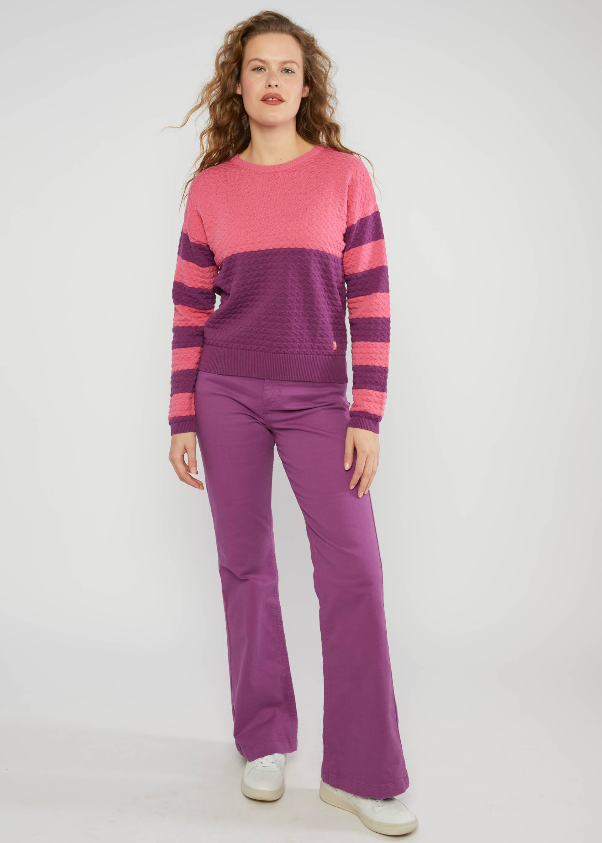 Strickpullover Chic Promenade, cute dove pink knit sleeve, Strickpullover, Rosa