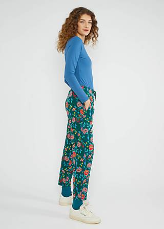 Sweathose Country Roadrunners, beautiful flower tendrils, Hosen, Gr&uuml;n