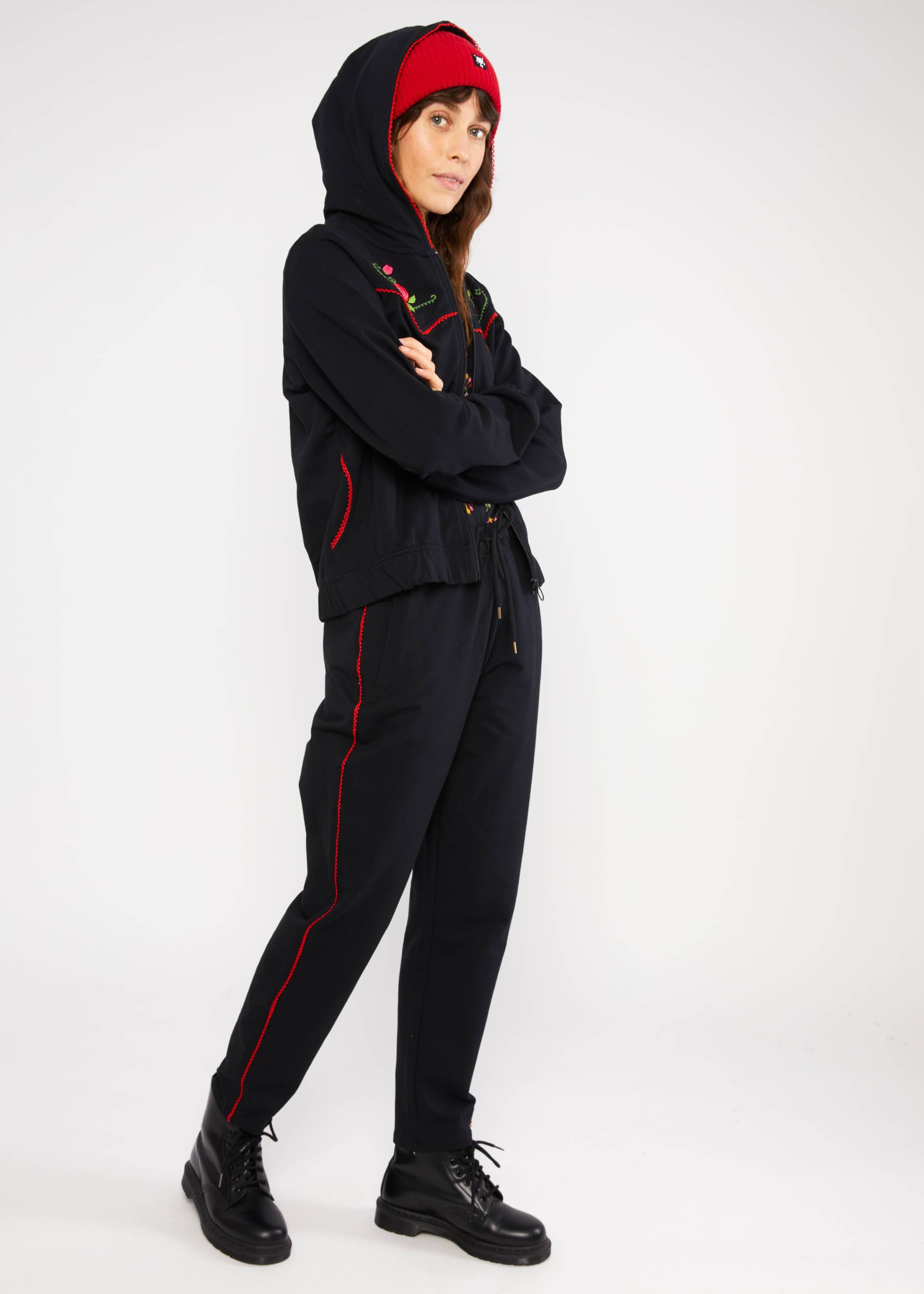 Kapuzenjacke Country Zip up, legendary rockabilly black, Sweatshirts & Hoodies, Schwarz