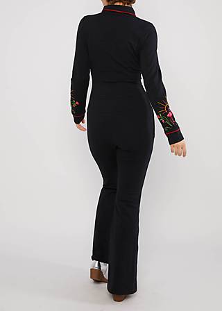 Jumpsuit Flamingo King, legendary rockabilly black, Jumpsuits, Black