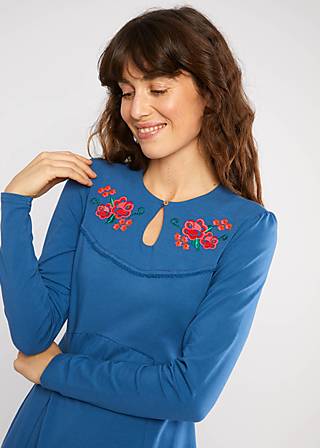 Minikleid Lucky Mrs. Lovely Western, mountain clouds blue, Kleider, Blau