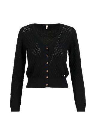 Cardigan Save the World, nighty-night black knit, Cardigans, Schwarz