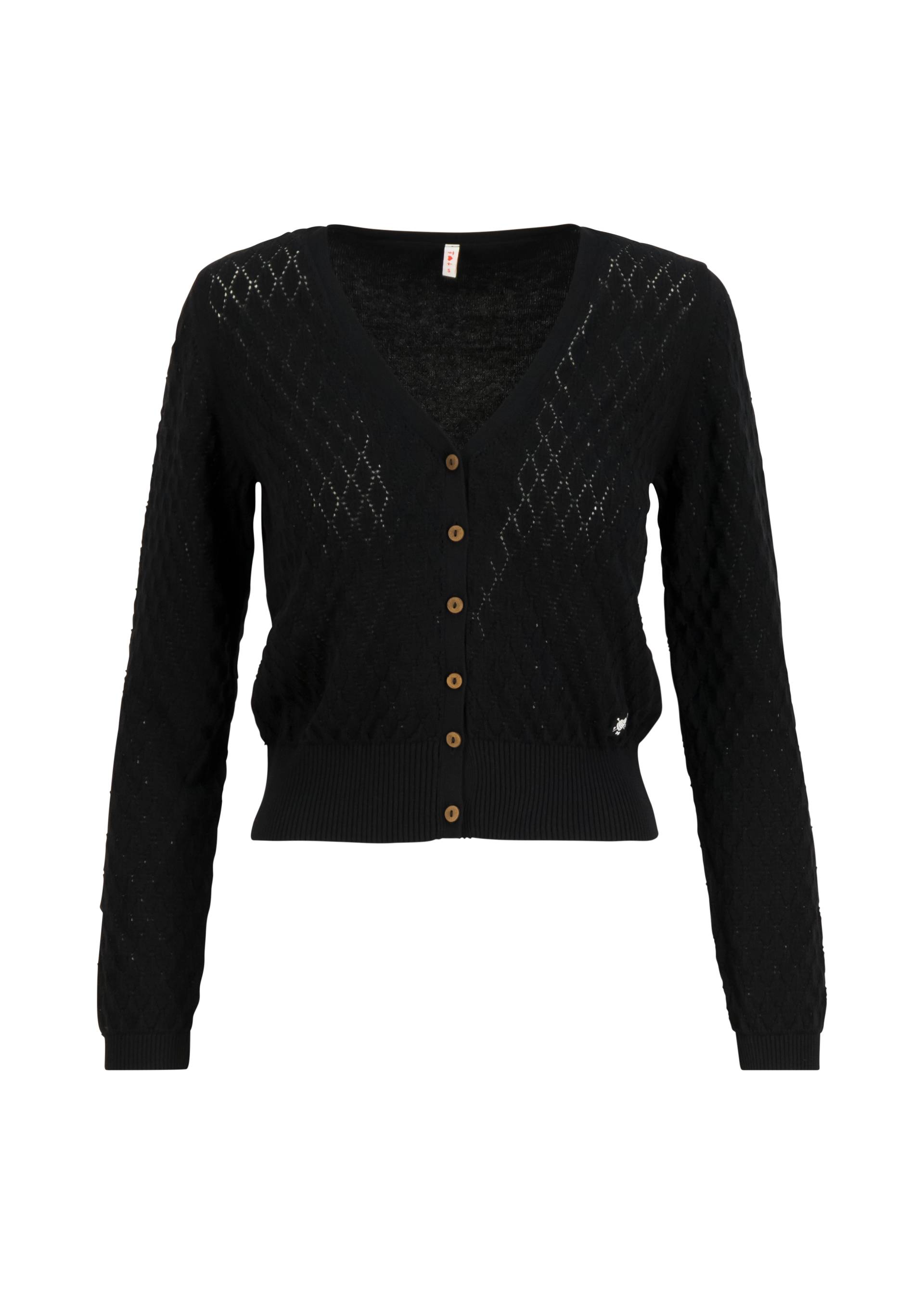 Cardigan Save the World, nighty-night black knit, Cardigans, Schwarz