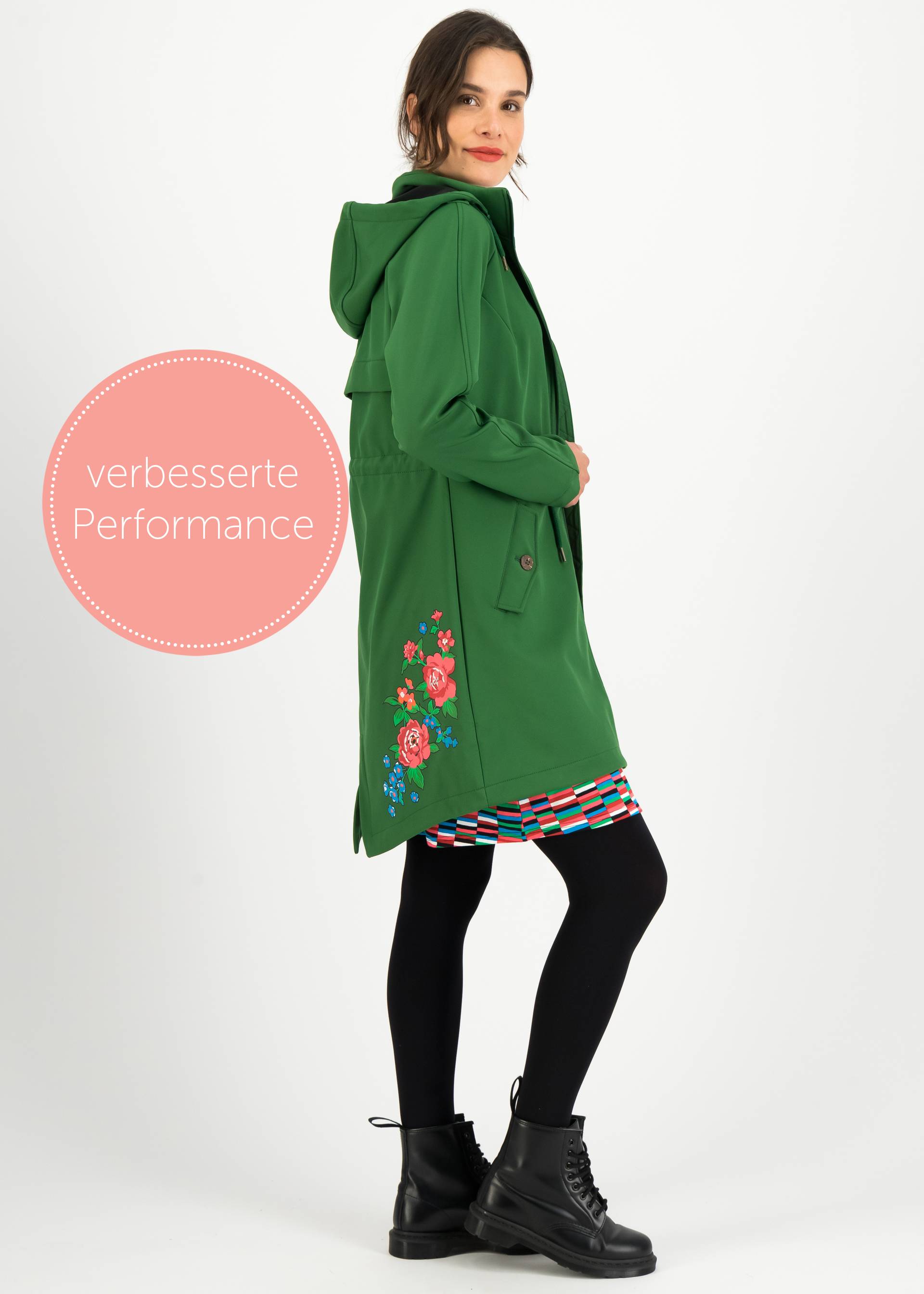 Softshelljacke Swallowtail Promenade, rose stem green, Jacken & M&auml;ntel, Gr&uuml;n