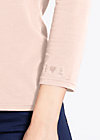 logo v-neck 3/4 sleeve, powder rose, Shirts, Pink