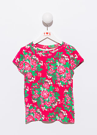 lovely lizzies tee, palace garden, Red