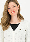 logo cardigan v-neck lang, white heart anchor , Knitted Jumpers & Cardigans, White