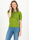 logo pully round neck 1/2arm, green heart anchor , Knitted Jumpers & Cardigans, Green