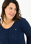 logo roundneck cardigan short, dark blue heart anchor, Knitted Jumpers & Cardigans, Blue