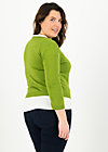 logo roundneck cardigan short, green heart anchor , Knitted Jumpers & Cardigans, Green