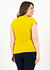 logo shortsleeve feminine, simply yellow, Shirts, Gelb