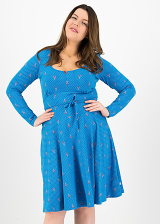 Jersey Dress ode to the woods, blue tippi dots, Dresses, Blue
