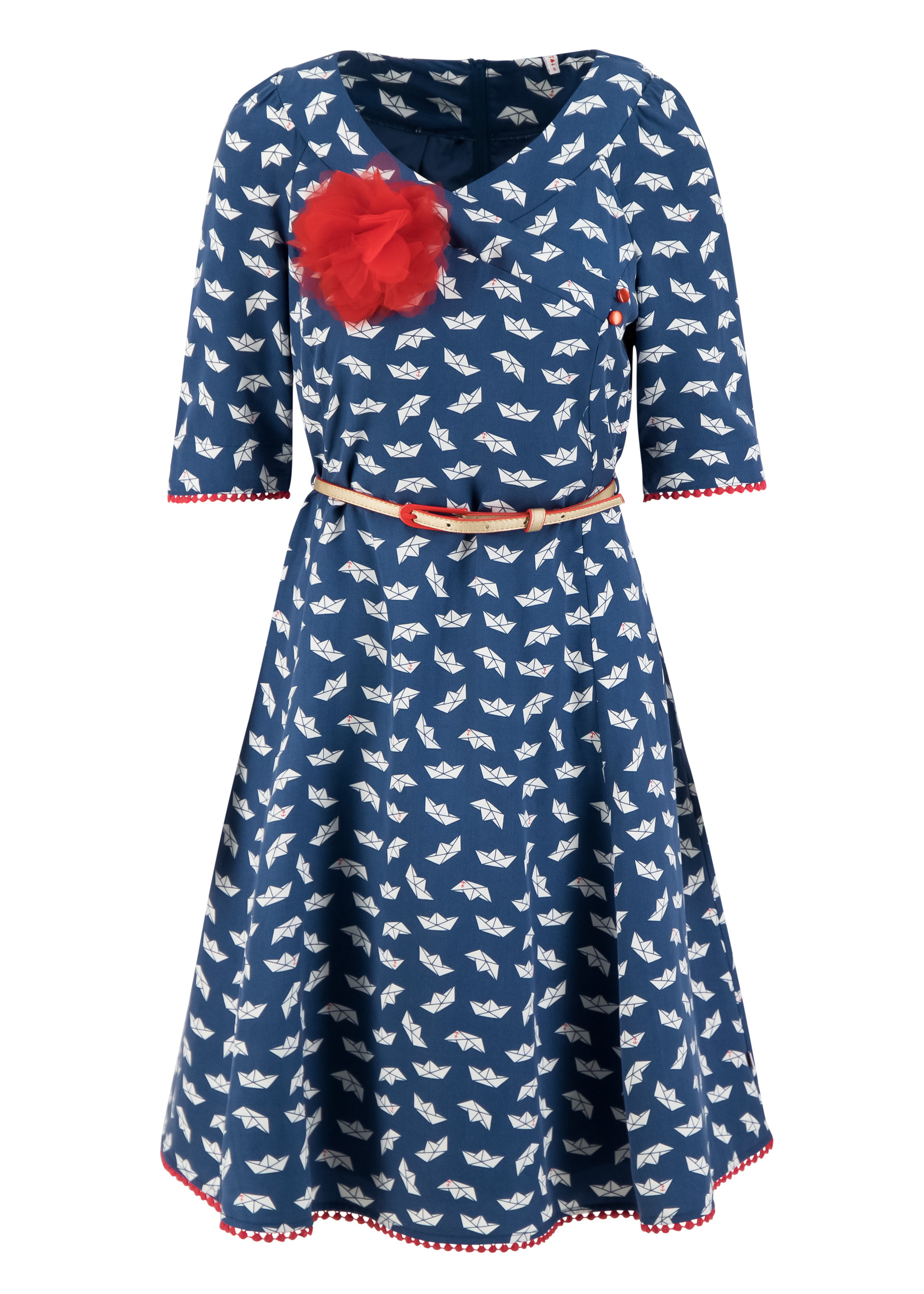 Occasion Dress rumbling rose, boat trip, Dresses, Blue