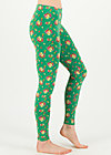 who let the fox out, jungle flowers, Leggings, Green