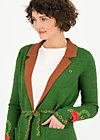 Long Cardigan gone with the mind, tempting roses, Knitted Jumpers & Cardigans, Green