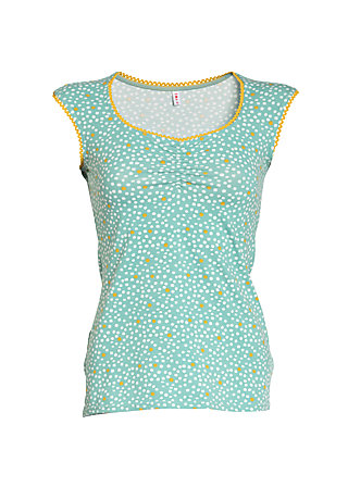 Top decolleté diva, kiss from berlin, Shirts, Blau