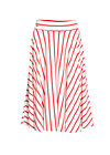 logo stripe circle skirt, summer breeze stripes, Röcke, Weiß