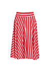 logo stripe circle skirt, summer red stripes, Röcke, Rot