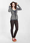 klappfix, sporting stripes, Knitted Jumpers & Cardigans, Black