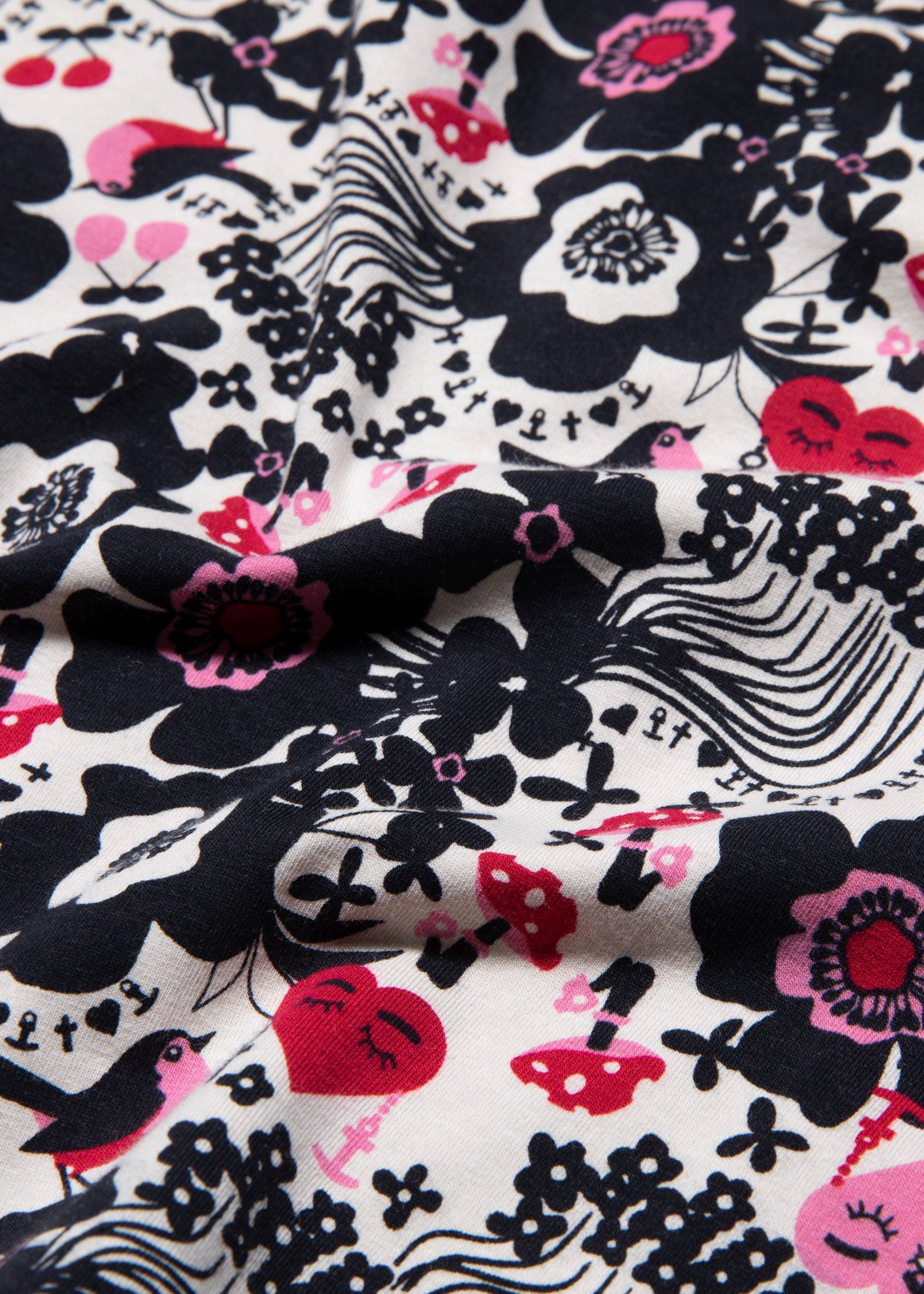 Longsleeve Glowing Heart Warming, happy melody, Shirts, Beige